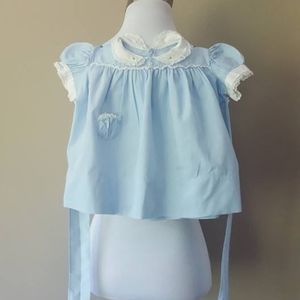 Vintage Blue Baby Girl's Dress 9-12 mos